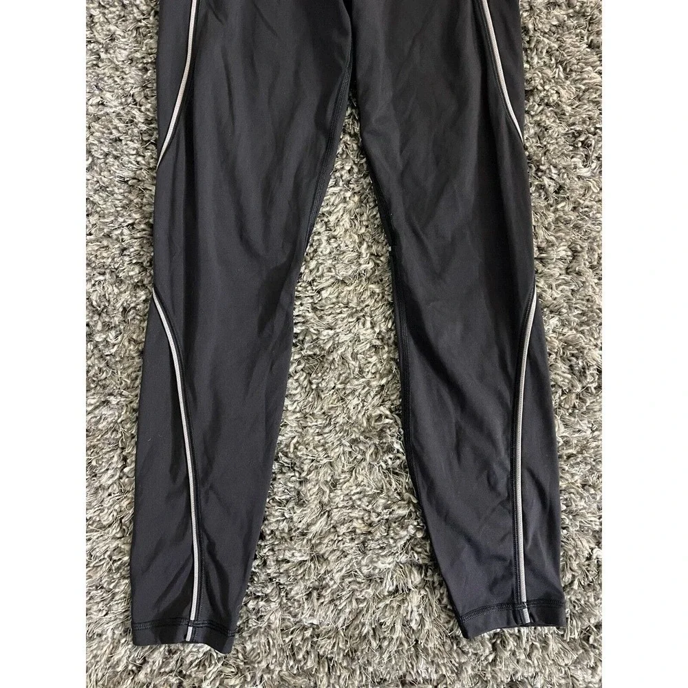 Athleta S Tailwind 7/8 Tight Black Relfective Pockets High Rise Stretch Pants - Picture 4 of 9